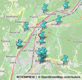 Mappa Via Lorenzo Perosi, 38068 Rovereto TN, Italia (1.88529)
