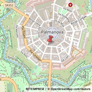 Mappa Via Dante Alighieri, 1/C, 33057 Palmanova, Udine (Friuli-Venezia Giulia)