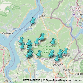 Mappa Via Umbria, 21030 Cuveglio VA, Italia (7.3005)