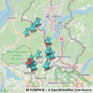 Mappa Via Enrico Butti, 21059 Porto Ceresio VA, Italia (7.664)