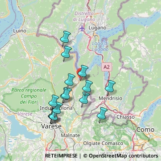 Mappa Via Enrico Butti, 21059 Porto Ceresio VA, Italia (7.126)
