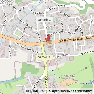 Mappa Via Battaglia San Martino, 34, 21030 Cuveglio, Varese (Lombardia)