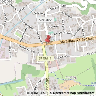 Mappa Via Battaglia San Martino, 32, 21030 Cuveglio, Varese (Lombardia)