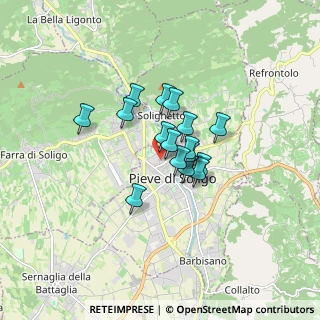 Mappa Via Giacomo Battistella, 31053 Pieve di Soligo TV, Italia (1.03875)