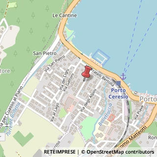 Mappa Via delle Ortensie, 10, 21050 Porto Ceresio, Varese (Lombardia)
