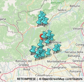 Mappa Piazza dei Martiri, 32031 Alano di Piave BL, Italia (10.516)