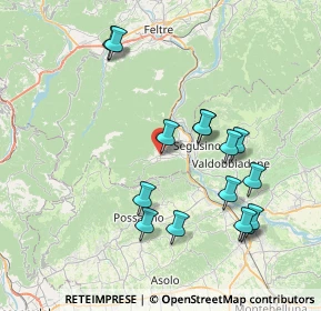 Mappa Piazza dei Martiri, 32031 Alano di Piave BL, Italia (7.73733)