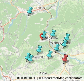Mappa Piazza dei Martiri, 32031 Alano di Piave BL, Italia (7.78917)