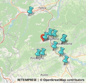 Mappa Piazza dei Martiri, 32031 Alano di Piave BL, Italia (6.10182)