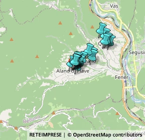 Mappa Piazza dei Martiri, 32031 Alano di Piave BL, Italia (0.8515)