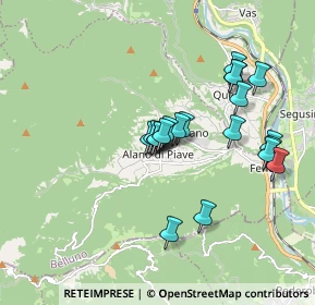 Mappa Piazza dei Martiri, 32031 Alano di Piave BL, Italia (1.535)