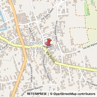 Mappa Via Roma, 45, 33050 Castions di Strada, Udine (Friuli-Venezia Giulia)