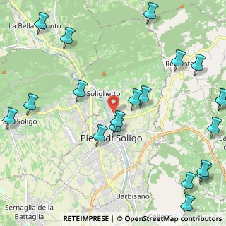 Mappa Via Europa Unita, 31053 Pieve di Soligo TV, Italia (2.968)
