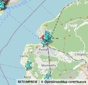 Mappa Via Gaggetto, 21014 Laveno-Mombello VA, Italia (3.62778)
