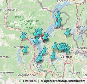 Mappa Via Gaggetto, 21014 Laveno-Mombello VA, Italia (12.128)