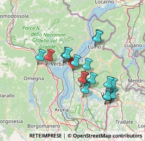 Mappa Via Gaggetto, 21014 Laveno-Mombello VA, Italia (11.64333)
