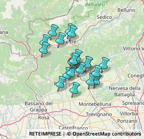 Mappa 32031 Alano di Piave BL, Italia (9.051)