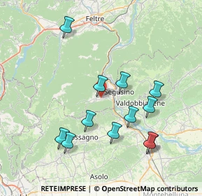 Mappa 32031 Alano di Piave BL, Italia (7.62417)