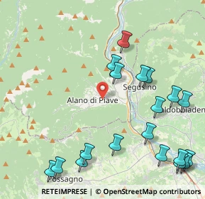 Mappa 32031 Alano di Piave BL, Italia (5.32947)