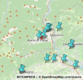 Mappa 32031 Alano di Piave BL, Italia (4.16143)