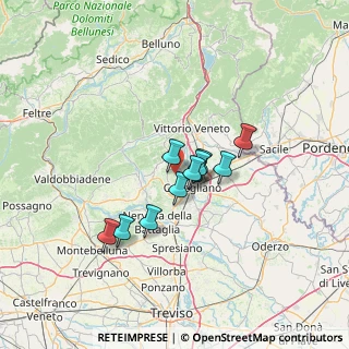 Mappa 31020 San Pietro di Feletto TV, Italia (9.08727)