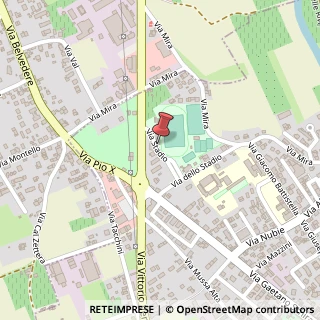 Mappa Via Stadio, 14, 31053 Pieve di Soligo, Treviso (Veneto)
