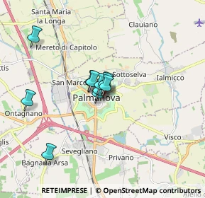 Mappa Vicolo Venezia, 33057 Palmanova UD, Italia (1.08091)