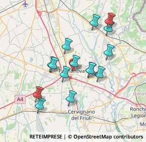 Mappa Vicolo Venezia, 33057 Palmanova UD, Italia (6.49733)