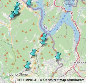 Mappa 21050 Porto Ceresio VA, Italia (5.25833)