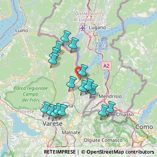Mappa 21050 Porto Ceresio VA, Italia (7.30059)