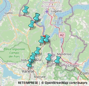 Mappa 21050 Porto Ceresio VA, Italia (7.16083)