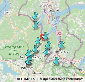 Mappa 21050 Porto Ceresio VA, Italia (7.06467)