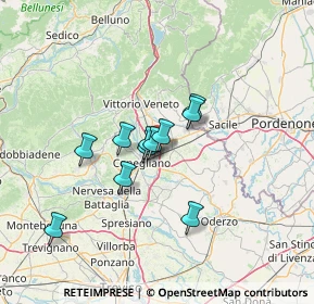 Mappa SS 13 Pontebbana Via Nazionale Presso Parco Fiore, 31020 San Fior TV, Italia (9.52727)