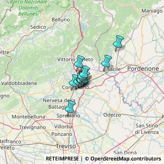 Mappa Via Andrea Palladio, 31020 San Fior TV, Italia (5.68615)