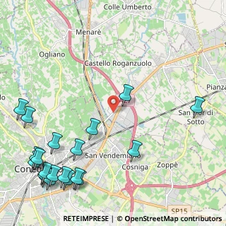 Mappa Via Andrea Palladio, 31020 San Fior TV, Italia (3.1355)