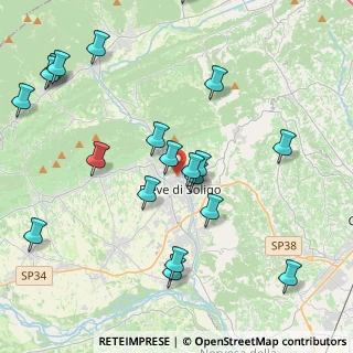 Mappa Via Mira, 31053 Pieve di Soligo TV, Italia (4.7325)