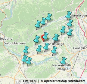 Mappa Farra Di Soligo, 31010 Farra di Soligo TV, Italia (6.65722)