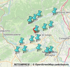 Mappa Farra Di Soligo, 31010 Farra di Soligo TV, Italia (7.07813)
