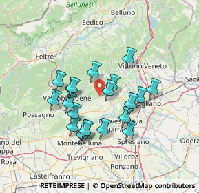 Mappa Farra Di Soligo, 31010 Farra di Soligo TV, Italia (11.821)