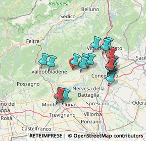 Mappa Farra Di Soligo, 31010 Farra di Soligo TV, Italia (12.21737)
