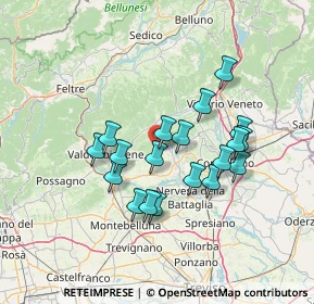 Mappa Farra Di Soligo, 31010 Farra di Soligo TV, Italia (11.80737)
