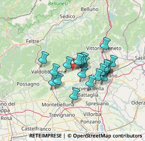 Mappa Farra Di Soligo, 31010 Farra di Soligo TV, Italia (9.963)