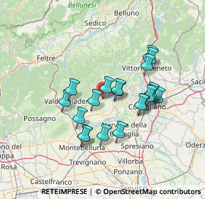 Mappa Farra Di Soligo, 31010 Farra di Soligo TV, Italia (11.684)