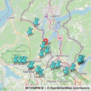 Mappa Via Garibaldi, 21050 Porto Ceresio VA, Italia (10.72)