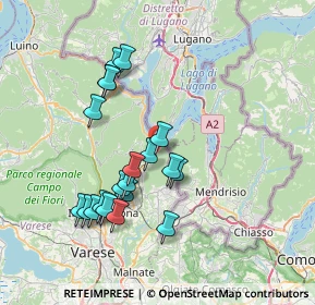 Mappa Via Garibaldi, 21050 Porto Ceresio VA, Italia (6.9975)