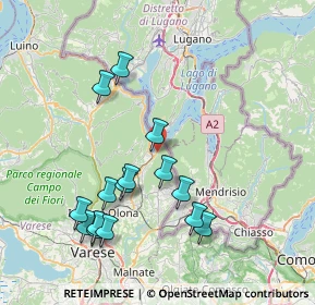 Mappa Via Garibaldi, 21050 Porto Ceresio VA, Italia (7.99333)
