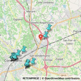 Mappa Via Palladio, 31020 San Fior TV, Italia (3.10167)