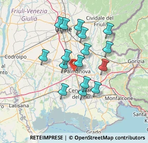 Mappa Via Gian Giacomo Marinoni, 33057 Palmanova UD, Italia (11.5675)