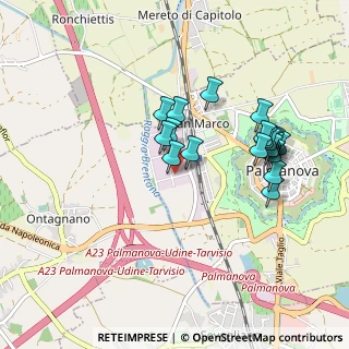 Mappa Via Gian Giacomo Marinoni, 33057 Palmanova UD, Italia (0.863)