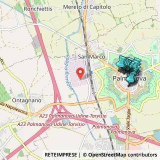 Mappa Via Gian Giacomo Marinoni, 33057 Palmanova UD, Italia (1.245)